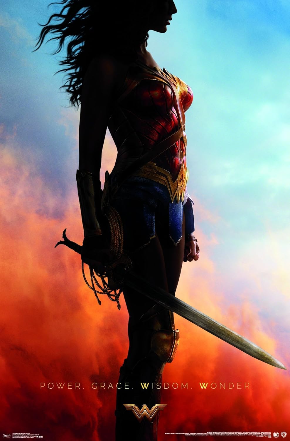 Trends International DC Comics Movie - Wonder Woman - Teaser One Sheet, 22.375