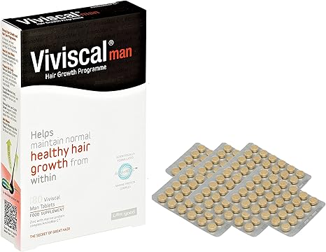 Viviscal Hair Growth Supplements For Men 3 Month Supply 180