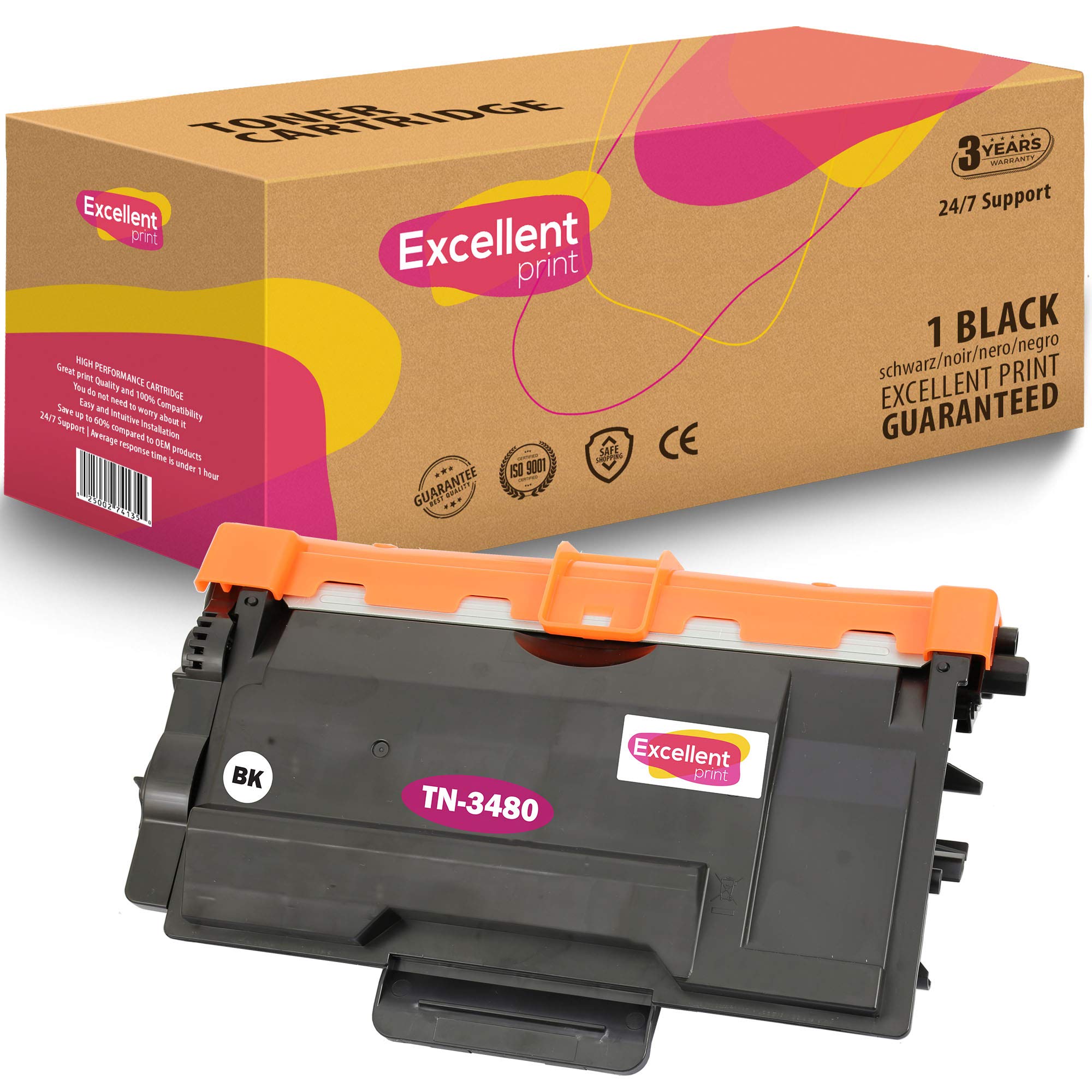 Excellent Print TN-3480 Compatible Toner cartridge for Brother HL-L6400DW MFC-L6900DW DCP-L6600DW MFC-L6800DW