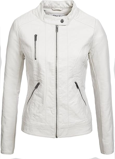 Mary Poluprecnik Odan Lederjacke Grau Only Podrumvojinovic Com