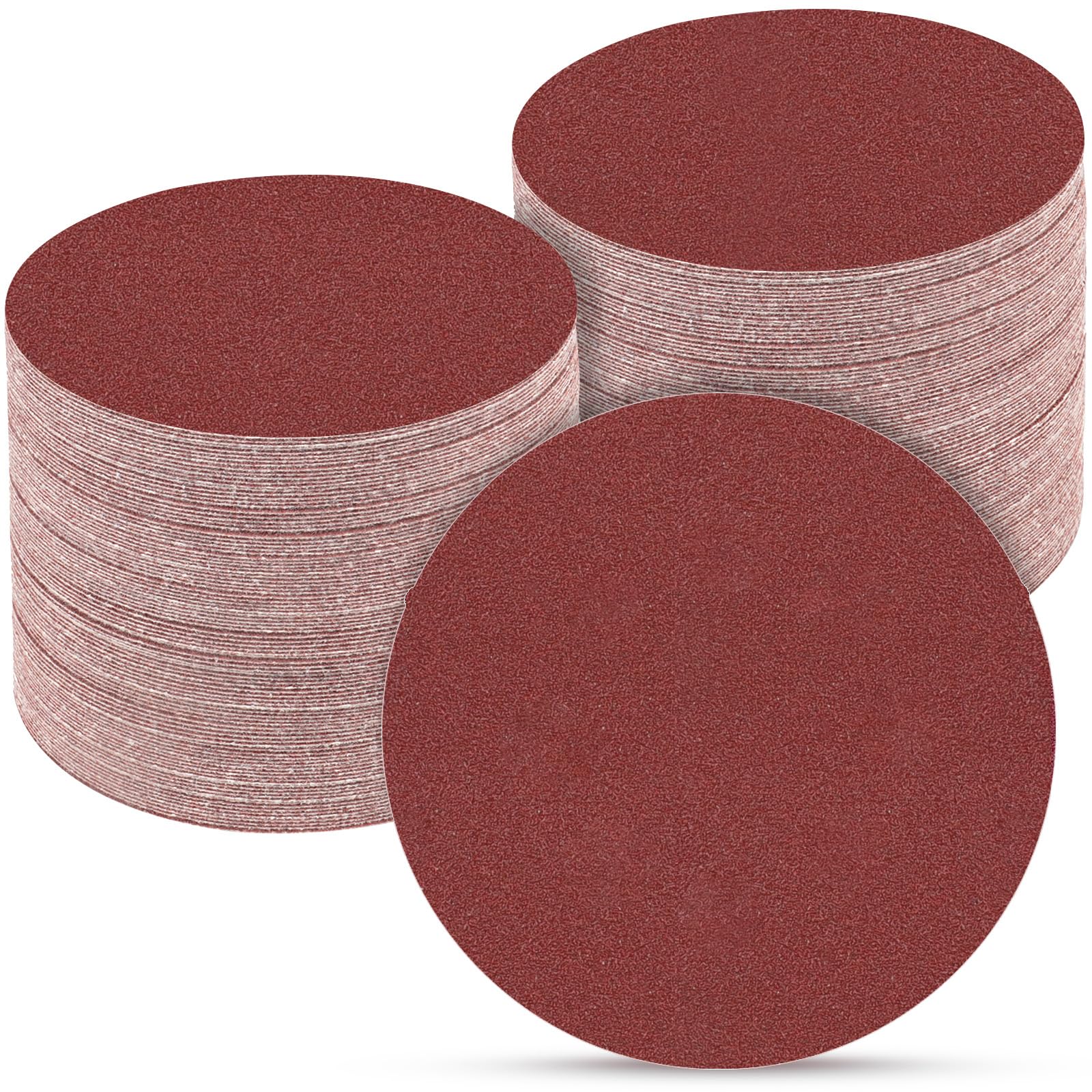 POTUINOM 5 Inch 100 PCS Sanding Disc 120 Grit,Hook