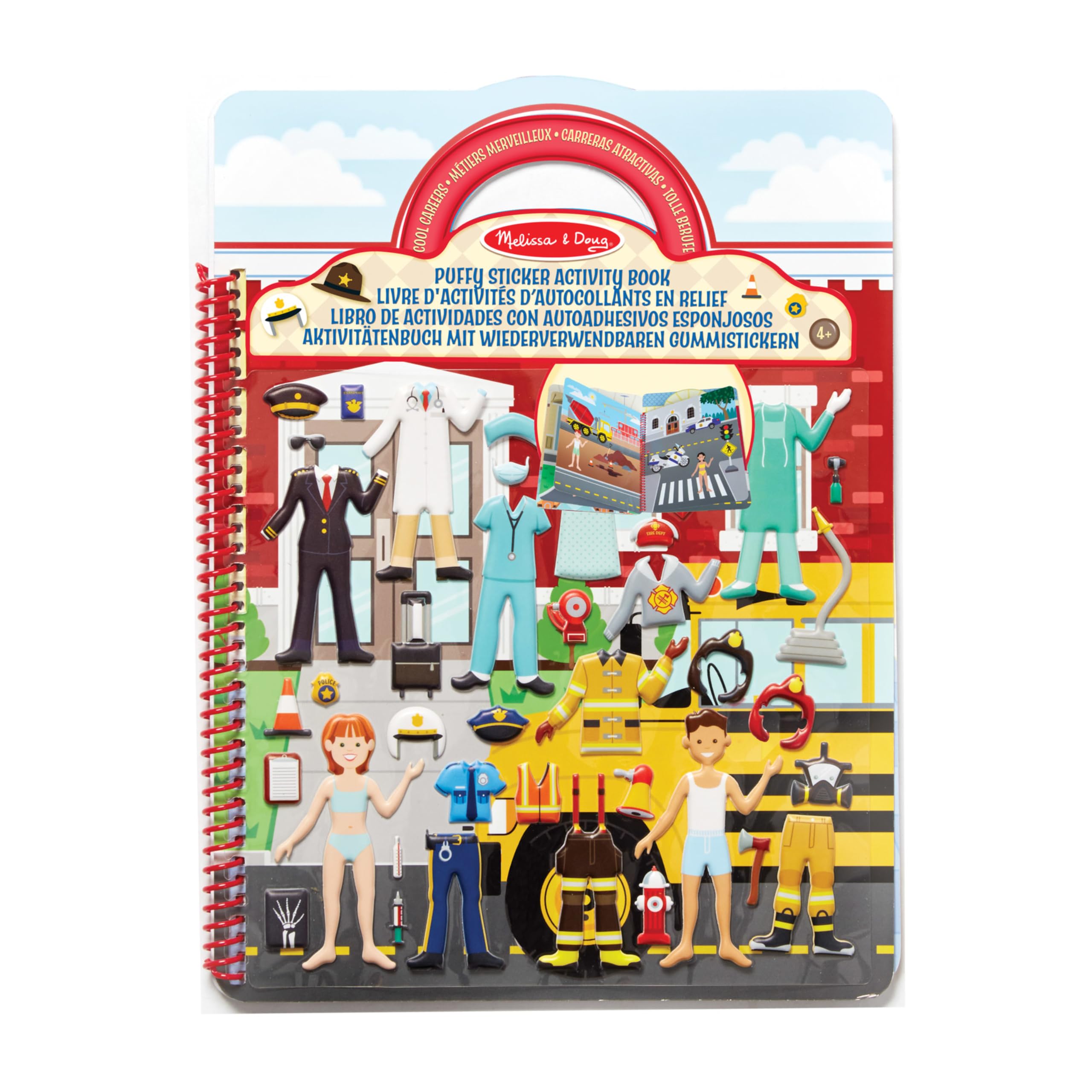 Melissa & Doug Puffy Sticker Play Set, Careers — image 1