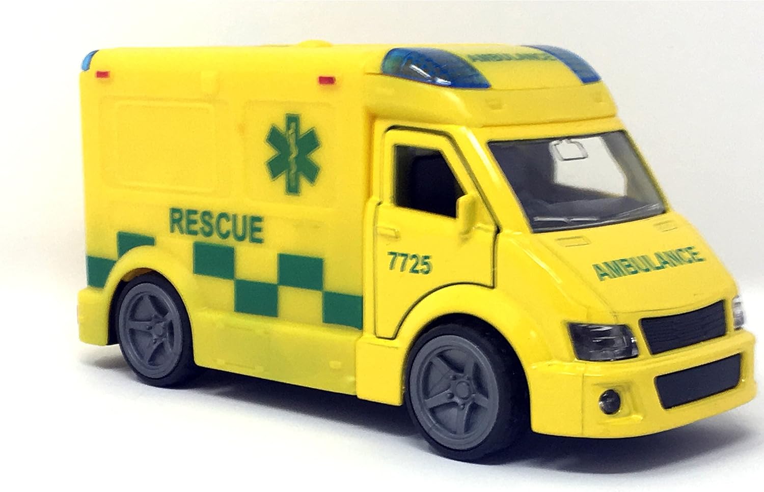 Toy Ambulance + Light & Sound Emergency Response Vehicle Die Cast Toy