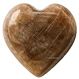 Chrysoberyl Cats Eye Crystal Heart Palm Stone