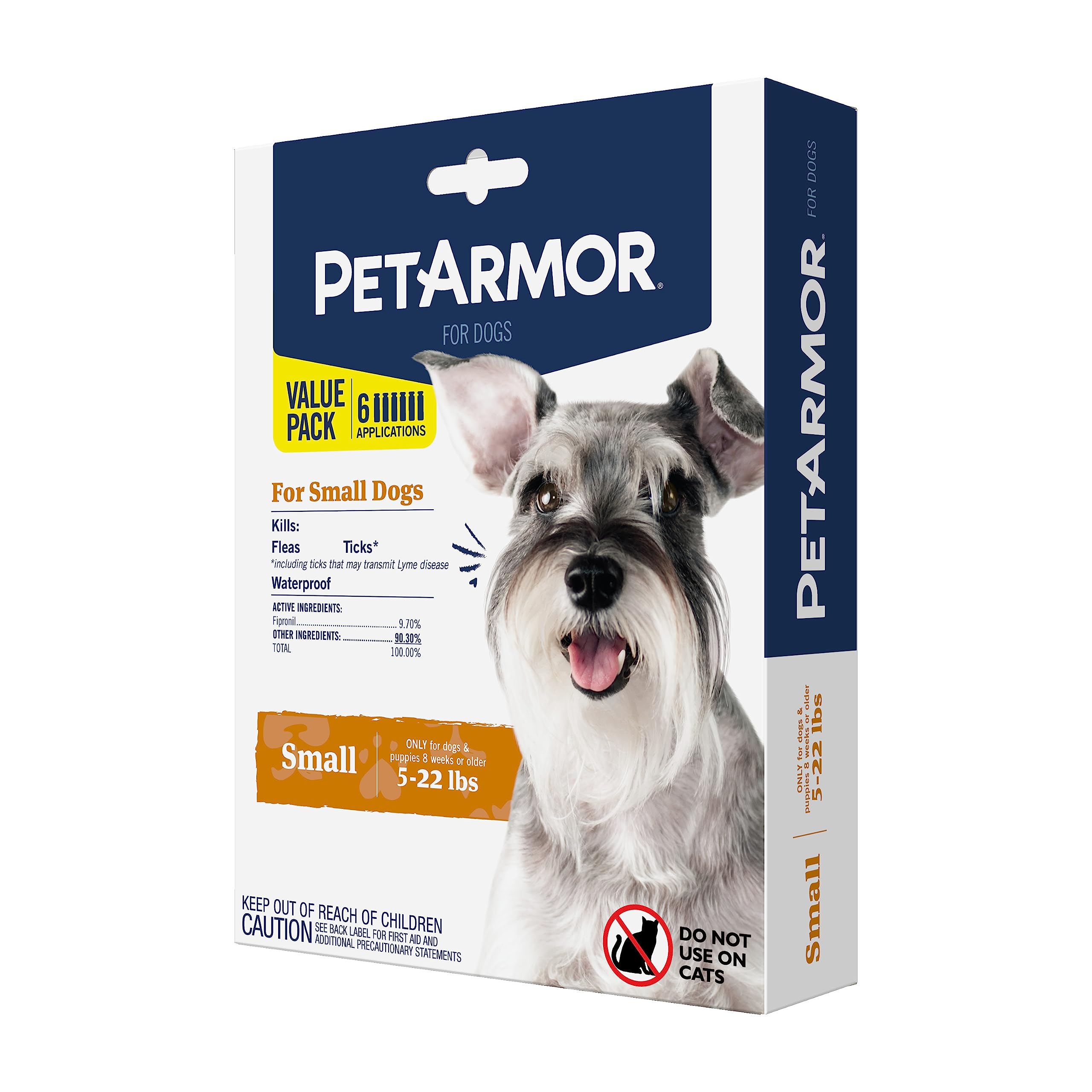 Photo 1 of PetArmor for Dogs, Flea and Tick Treatment for Small Dogs (5-22 Pounds), Includes 6 Month Supply of Topical Flea Treatments