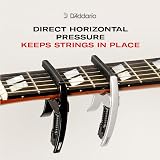 D'Addario Tri-Action Ukulele Capo for Radiused Fretboards view 4