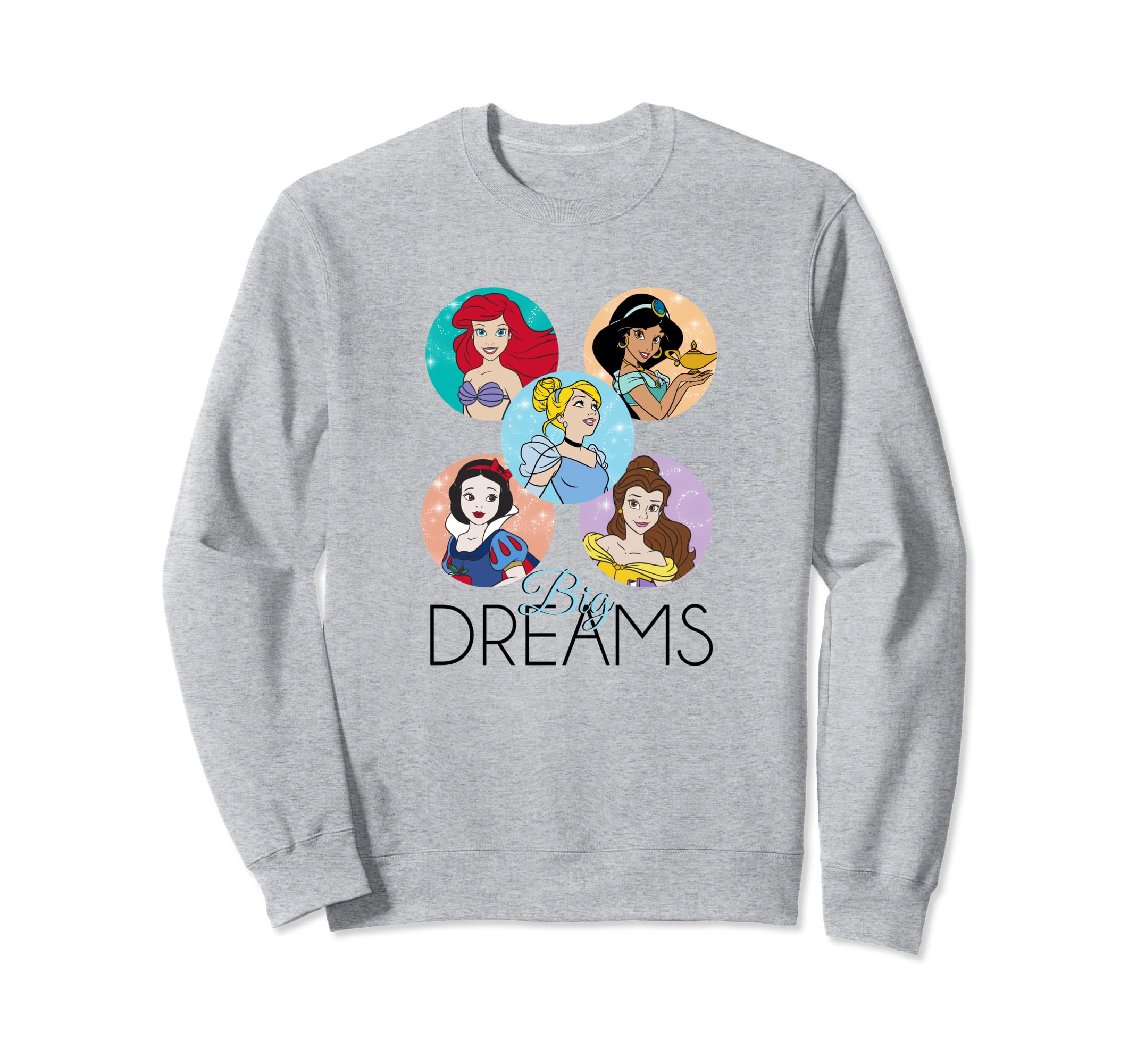 Disney Princess Big Dreams Sparkle Character Bubbles C1 Sweatshirt