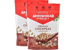 Arrowhead Mills Organic Chickpeas (Garbanzo), 1 lb (Pack of 2)