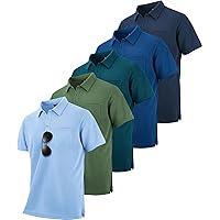 ウェア Seventh Football Box Polo Amazon.com: ZITY 7 Pack Mens Polo Shirts with Pocket Moisture