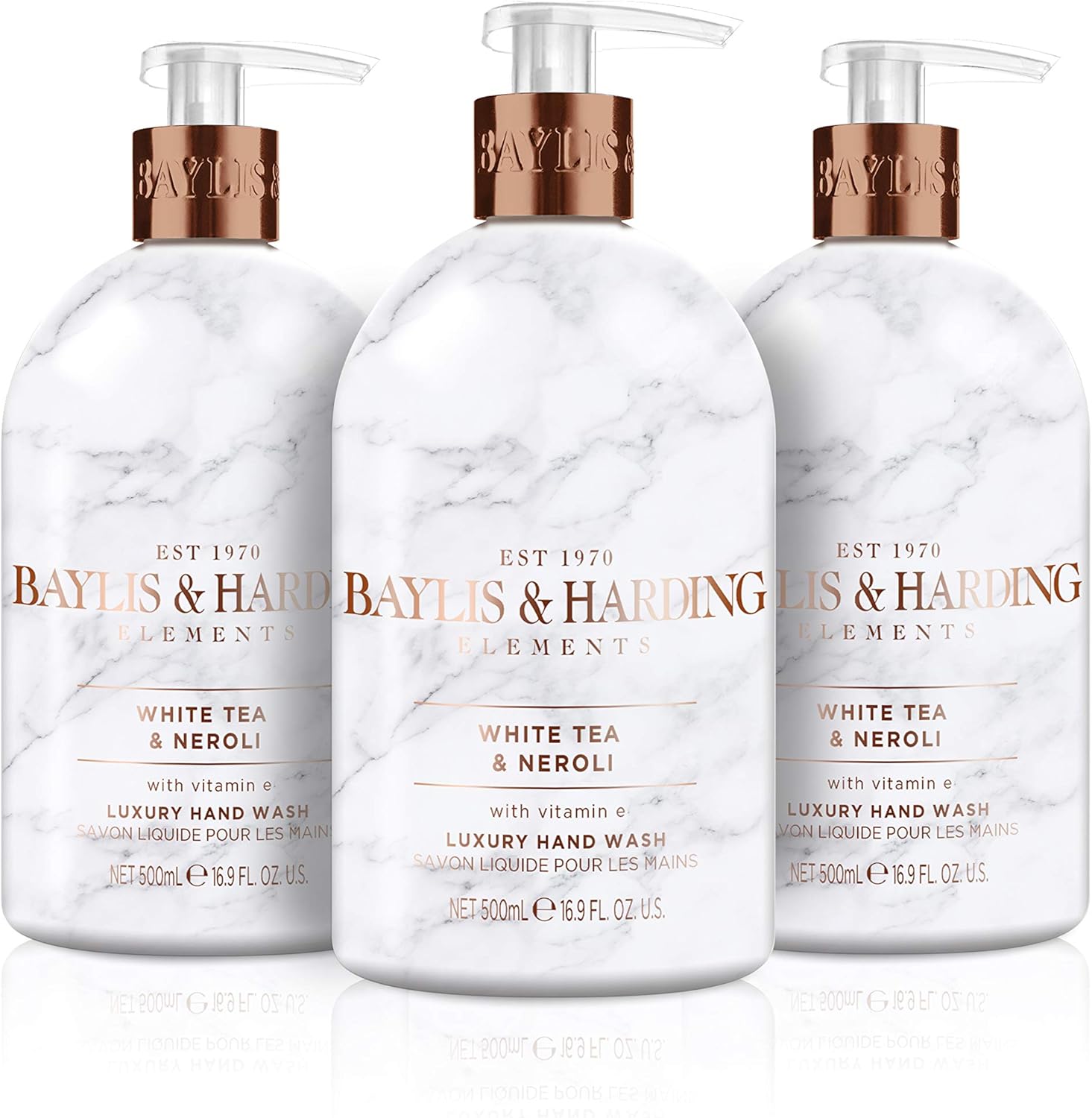 Baylis & Harding Elements White Tea & Neroli, 500ml Hand Wash, Pack of