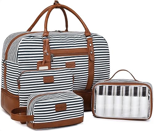 Wogarl Weekender Bags for Women Large Canvas Overnight Bag Travel