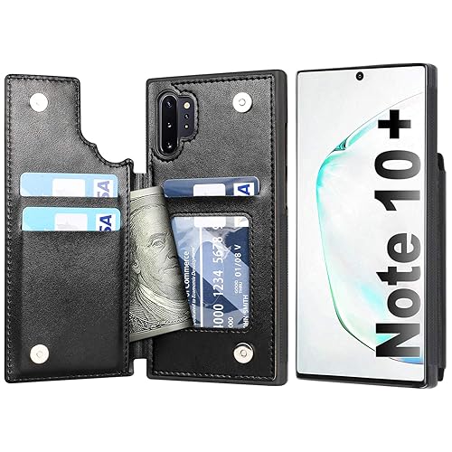 Wallet Case Note 10 Plus Leather Back Cover Samsung Galaxy Note 10