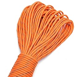 100FT Reflective Paracord 7 Core Parachute Cord