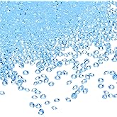 uxcell 10000Pcs Wedding Table Scatter Confetti Fake Crystals Acrylic Diamonds Rhinestones Vase Fillers Gems for Crafts, Table Centerpiece Decor, Bridal Shower Party (Light Blue, 3mm)