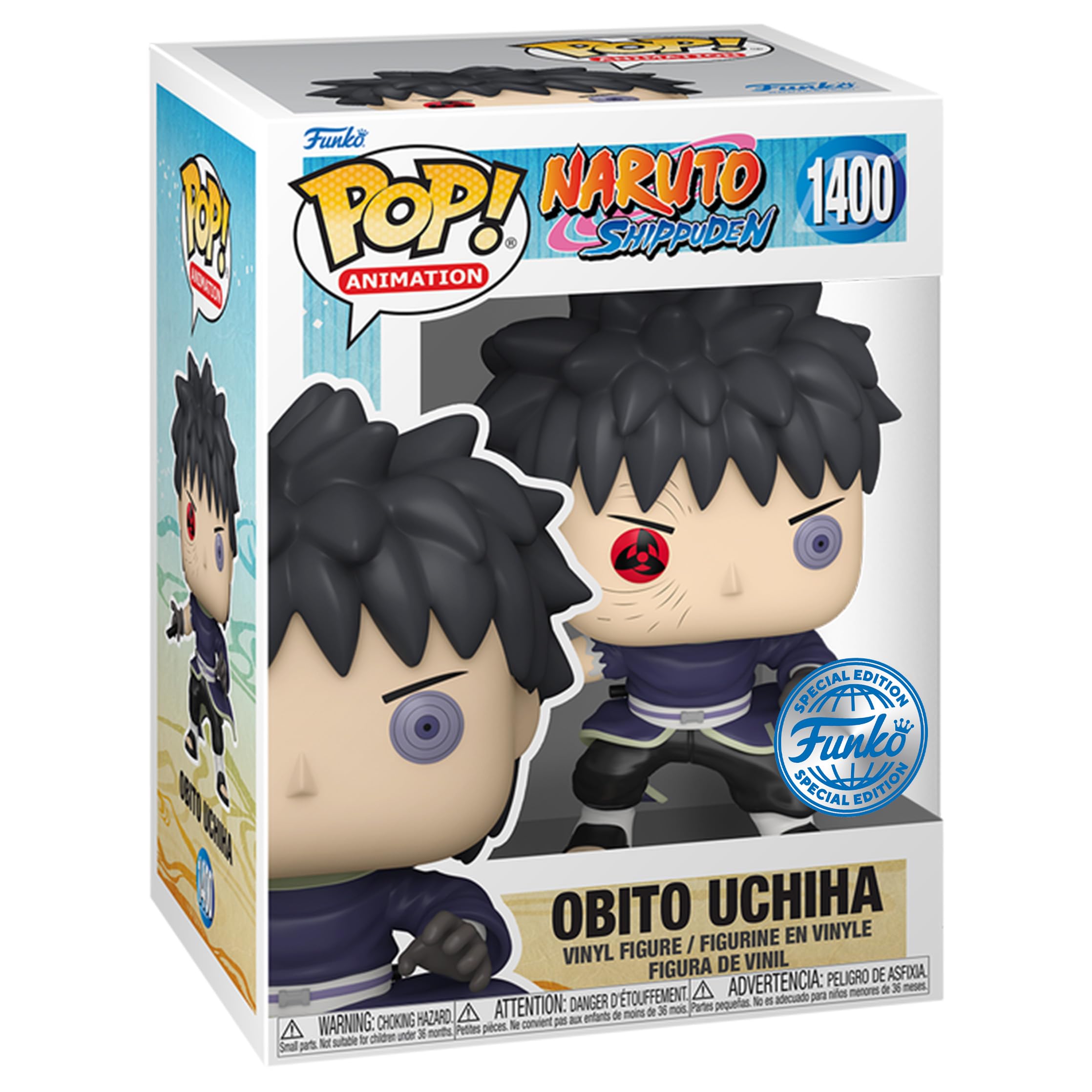 Funko Pop Naruto Obito Uchiha Tobi Unmasked Entertainment Earth Exclusive Vinyl Figure 68270