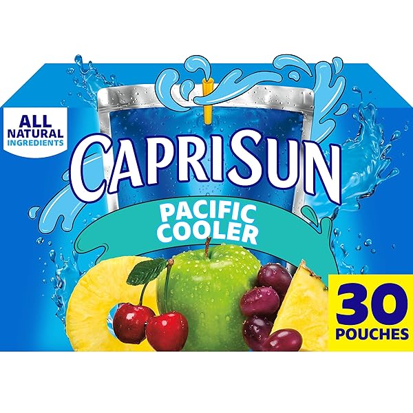 CAPRI SUN PACIFIC COOLER MIXED FRUIT FLAVORED JUICE DRINK BLEND, 30 CT BOX, 6 FL OZ POUCHES