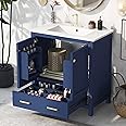 Amazon.com: LostCat 30-Inch Bathroom Vanity with Sink, Bathroom Cabinet ...