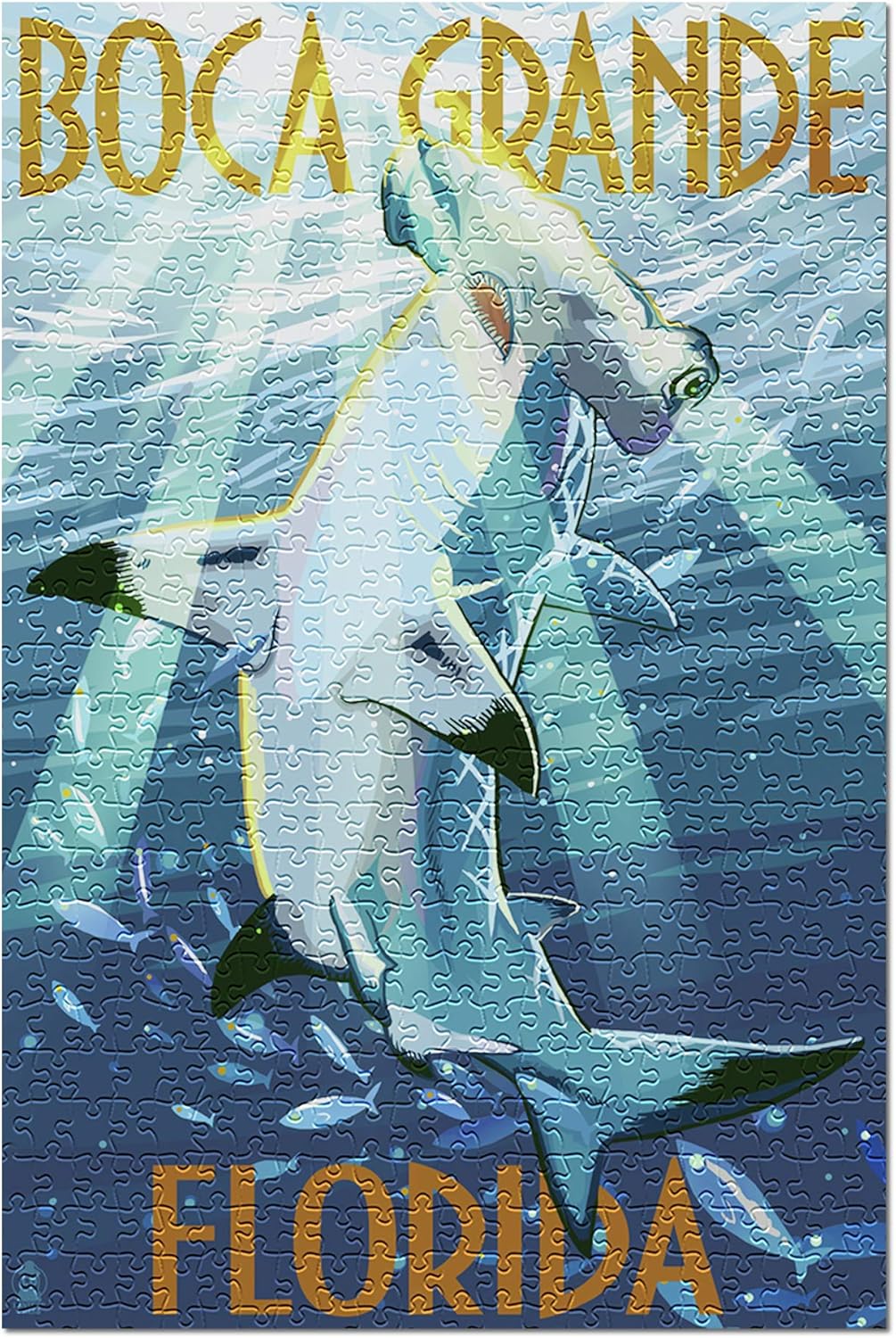 Boca Grande, Florida - Hammerhead Shark (Premium 500 Piece Jigsaw Puzzle for Adults, 13x19, Made in USA!)