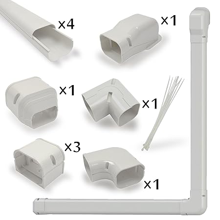 Jeacent Pvc Line Set Cover Kit Decorative Tubing Cover For Mini