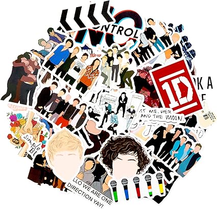Amazon Com Grobro7 52pcs One Direction Vinyls Stickers Louis Liam Horan Harry Styles Laptop Sticker Waterproof Stickers Luggage Skateboard Water Bottle Sticker Decal Bicycle Snowboard Decorate Gift For Kid Adult Arts Crafts