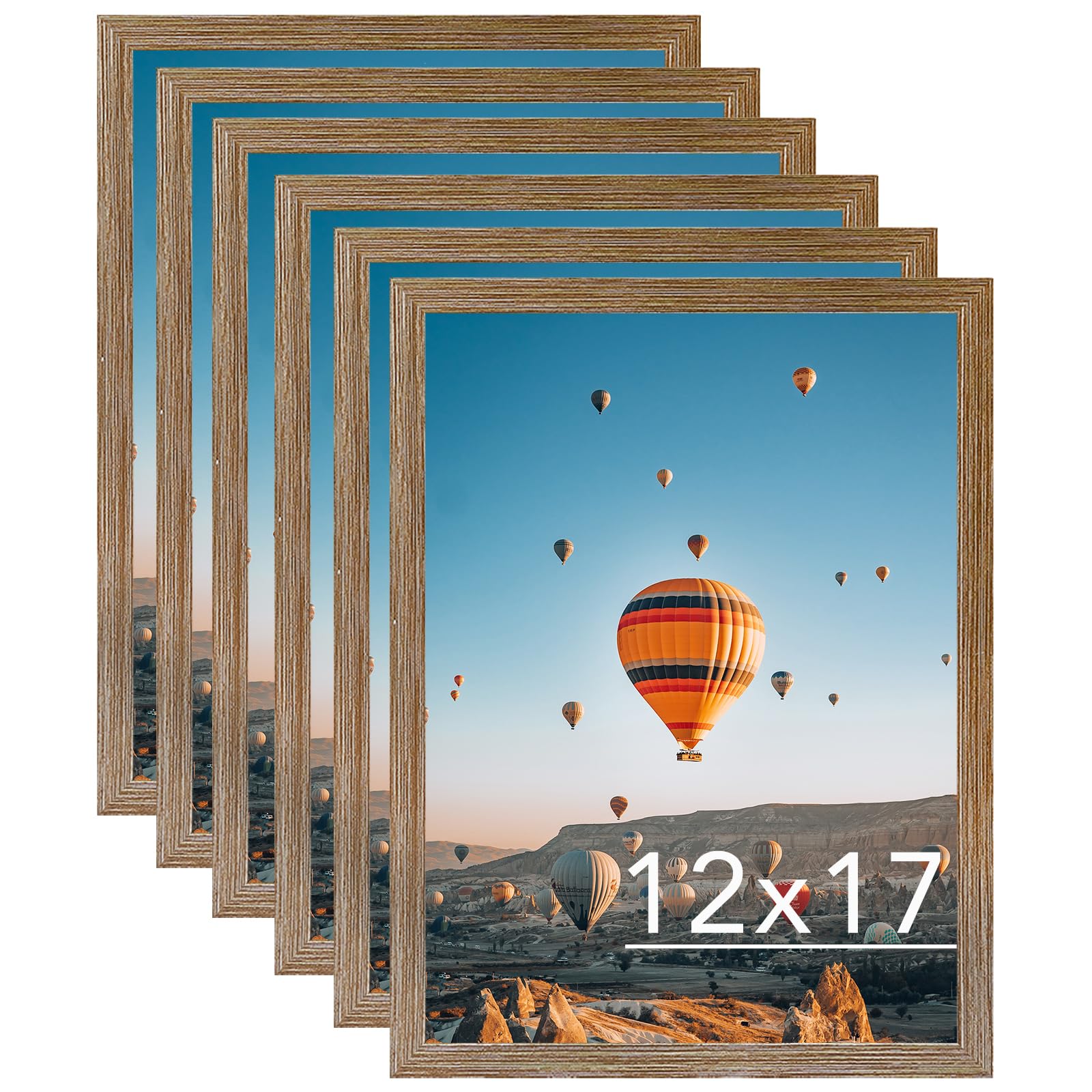 JCJMY 12x17 Picture Frame Set of 6, Horizontal and