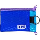 Chums Surfshorts Wallet - Minimalist Keychain Wallet for Men | RFID Blocking Nylon Waterproof Wallet w/ Secure Zip Closure, Slim Profile ID Window Cash and Coin storage, Solid Collection