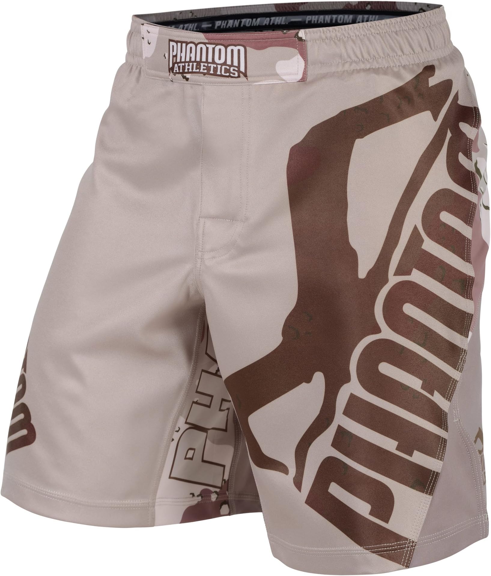 Phantom Athletics "Storm Warefare" Fight Shorts, Desert Camo Fight Shorts, MMA Shorts, BJJ Grappling Freefight Shorts