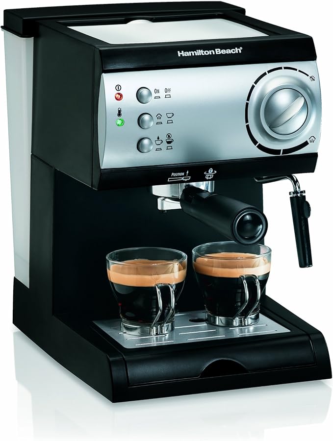 Hamilton Beach 40715 Espresso 15 Bar Noir Acier inoxydable Amazon.ca