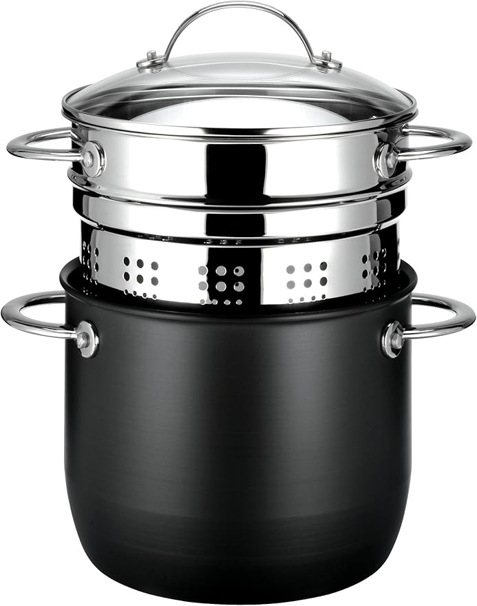 Tefal by Jamie Oliver, Hard Anodized Pastapot and insert Amazon.co.uk