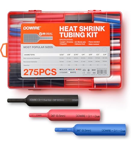 FP 301 3/32 ASSORT 3m Kit De Tubos Termocontráctiles, 35 Piezas 6" De Largo Y DI De 3/32 - Foto 8