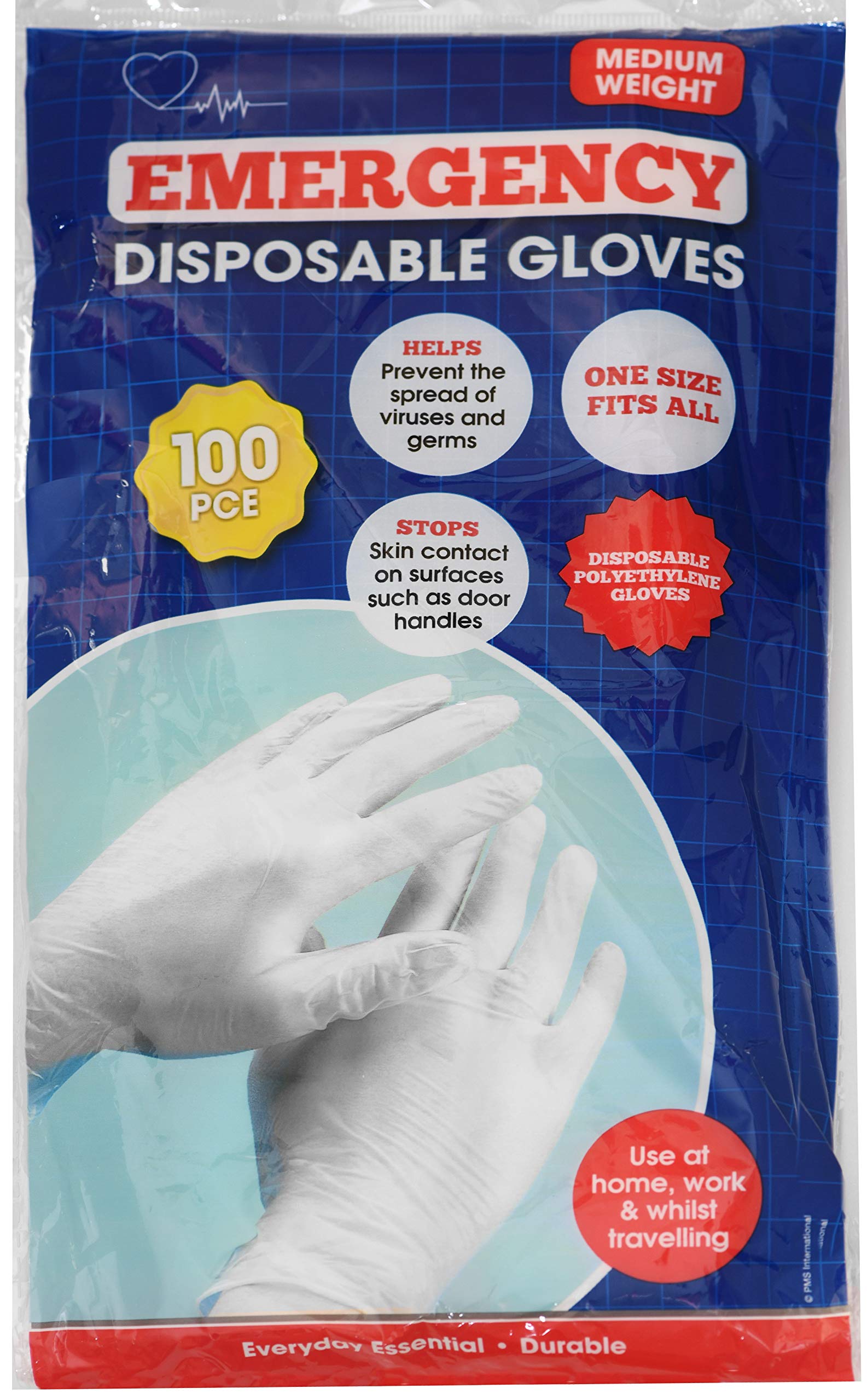 MID WEIGHT PE GLOVES 100 PACK