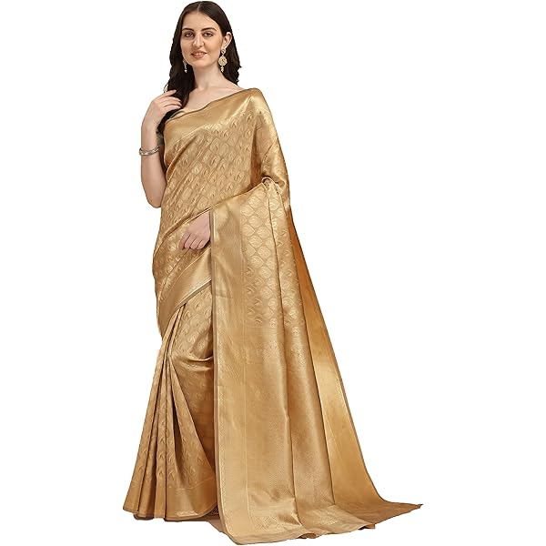 Amazon.com: Mithila Root Peacock Yellow Woven Saree Indian Women's