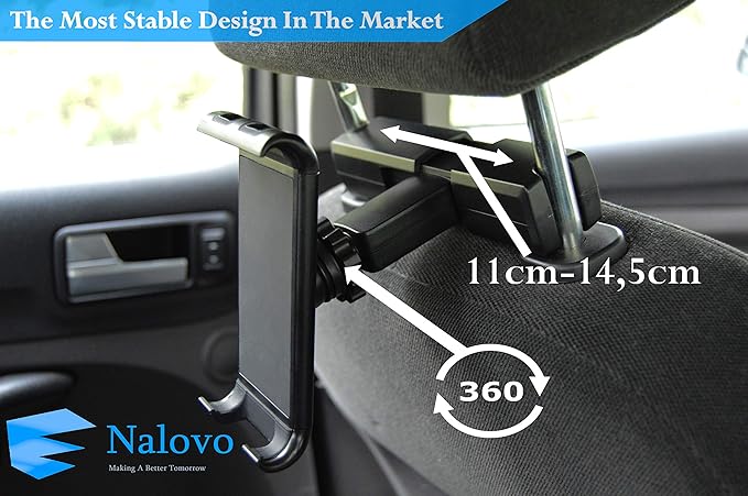 Tablet Halterung kopfstütze Stabil Auto für 4-11 Zoll by Nalovo