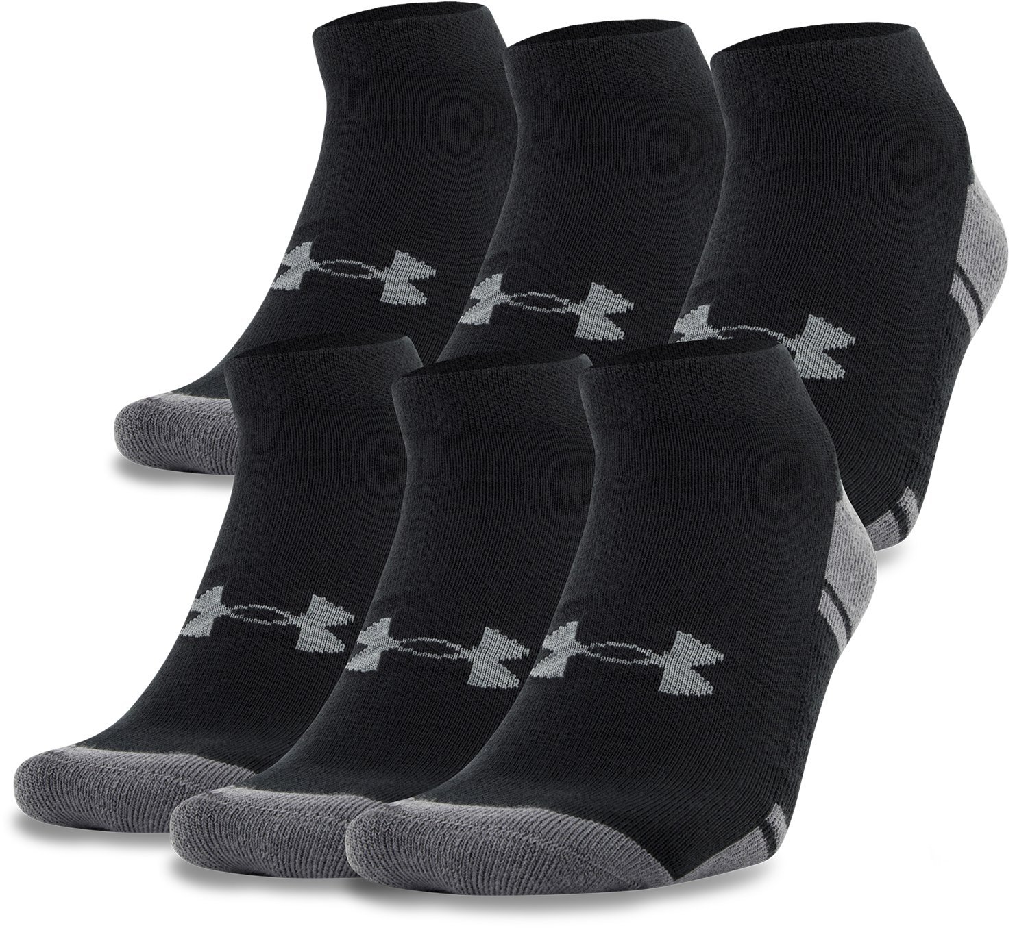Under Armour Adult Resistor 3.0 Low Cut Socks, 6Pairs BSA Soar