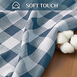 Softalker Checkered Tablecloth Square, Heavy Weight