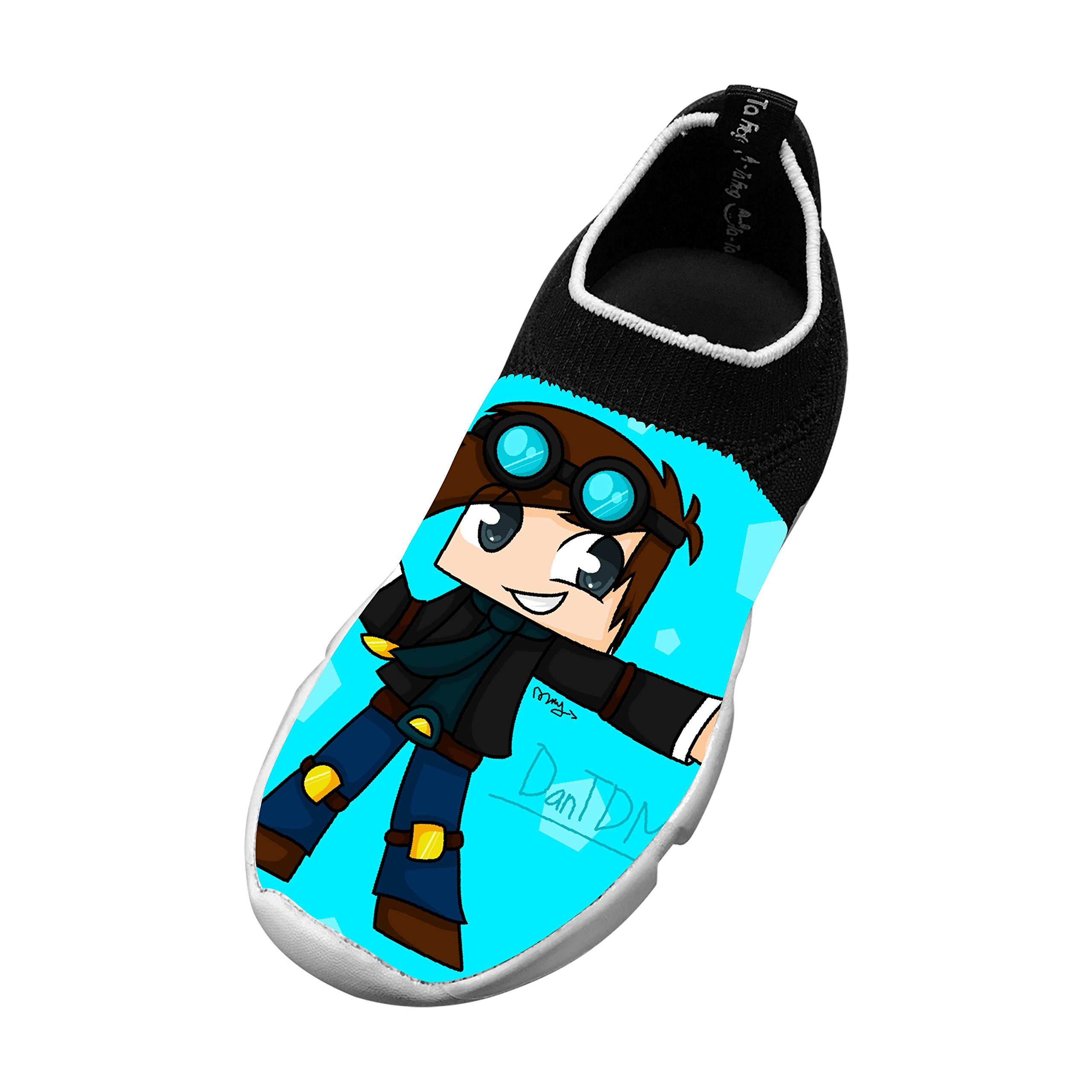 Delightful Dantdm Kids Children Lightweight Sports Shoes Mesh Fly Knit Sneakers for Boys Girls