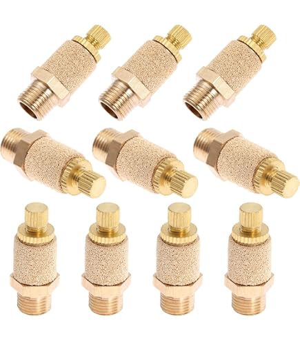 SUPERTOOL Lot De 2 Silencieux Pneumatiques Laiton Avec Filtre - Réducteur Bruit Air Comprimé