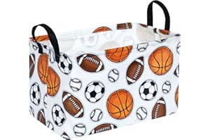 HUAYEE Rectangle Boys and Girls Storage Bin Baby Laundry Hamper Nursery Hamper for Clothes Toys Gift Basket With Handle