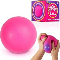 Lot De 2 Balles Anti-Stress Pailletées AXFEE 6cm - Jouet Sensoriel Pour Enfants Et Adultes