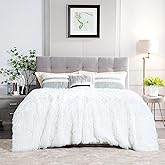 JONIYEAR Extra Large Decorative Fluffy Faux Fur Blanket Queen Size 80" x 90", Soft Luxury Lightweight Furry Blankets, Solid Cozy Shaggy Plush Thick Warm Fuzzy Blankets for Winter Bed Couch, White