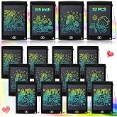 Zhehao 32 Pcs LCD Writing Tablet for Kids 8.5" Erasable Doodle Board | Bulk Colorful Tablet Doodle Pad Educational Toy Birthday Christmas Gift for Boys Girl Age 3-10