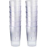New Star Foodservice Restaurant-Grade Polycarbonate Beverage Tumblers, 12 oz, Clear, Set of 12