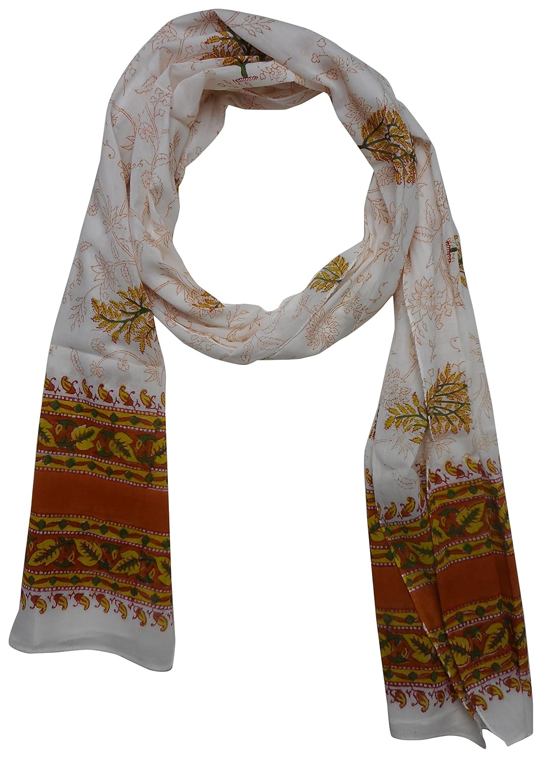 sonava printers jaal handloom cotton stole for women (multi-coloured)