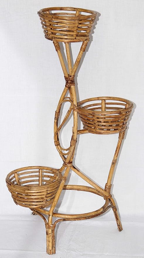 Three Tier Flower Cane Flower Stand by Collections (Large)