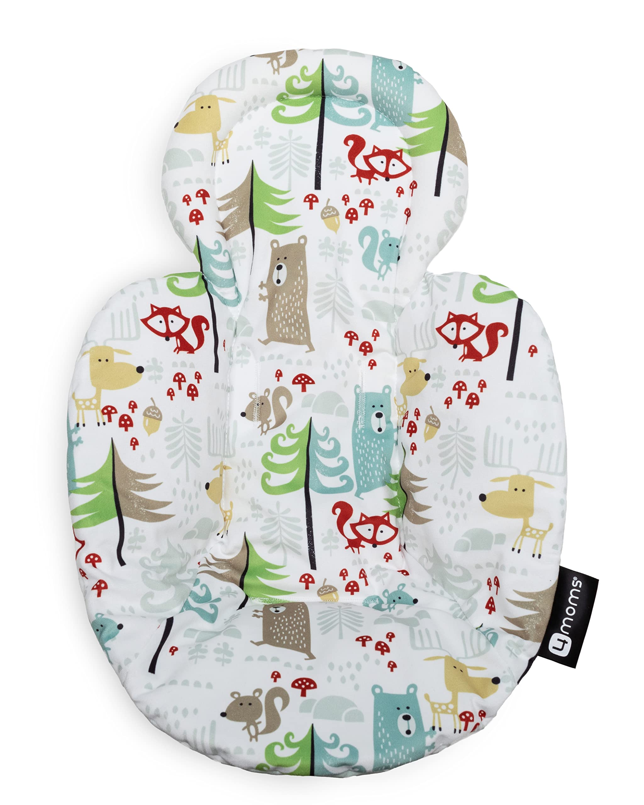 4moms RockaRoo and MamaRoo Little Forest Infant Insert, Machine Washable, Soft, Plush Fabric, Reversible Design Image