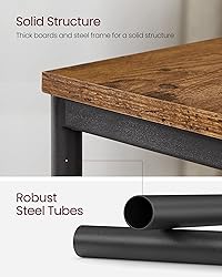 VASAGLE Side Table, Small End Table, Tall