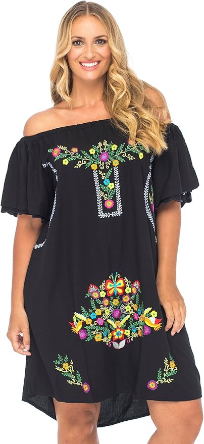 plus size puebla dress