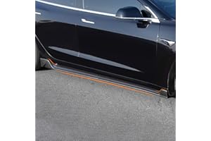 Bomely Side Skirts Compatible with 2017-2022 2023 Tesla Model 3 Side Skirts Carbon Fiber Pattern Styling Sports Body Kits for Tesla Model 3 Accessories (Glossy Carbon Fiber Pattern)