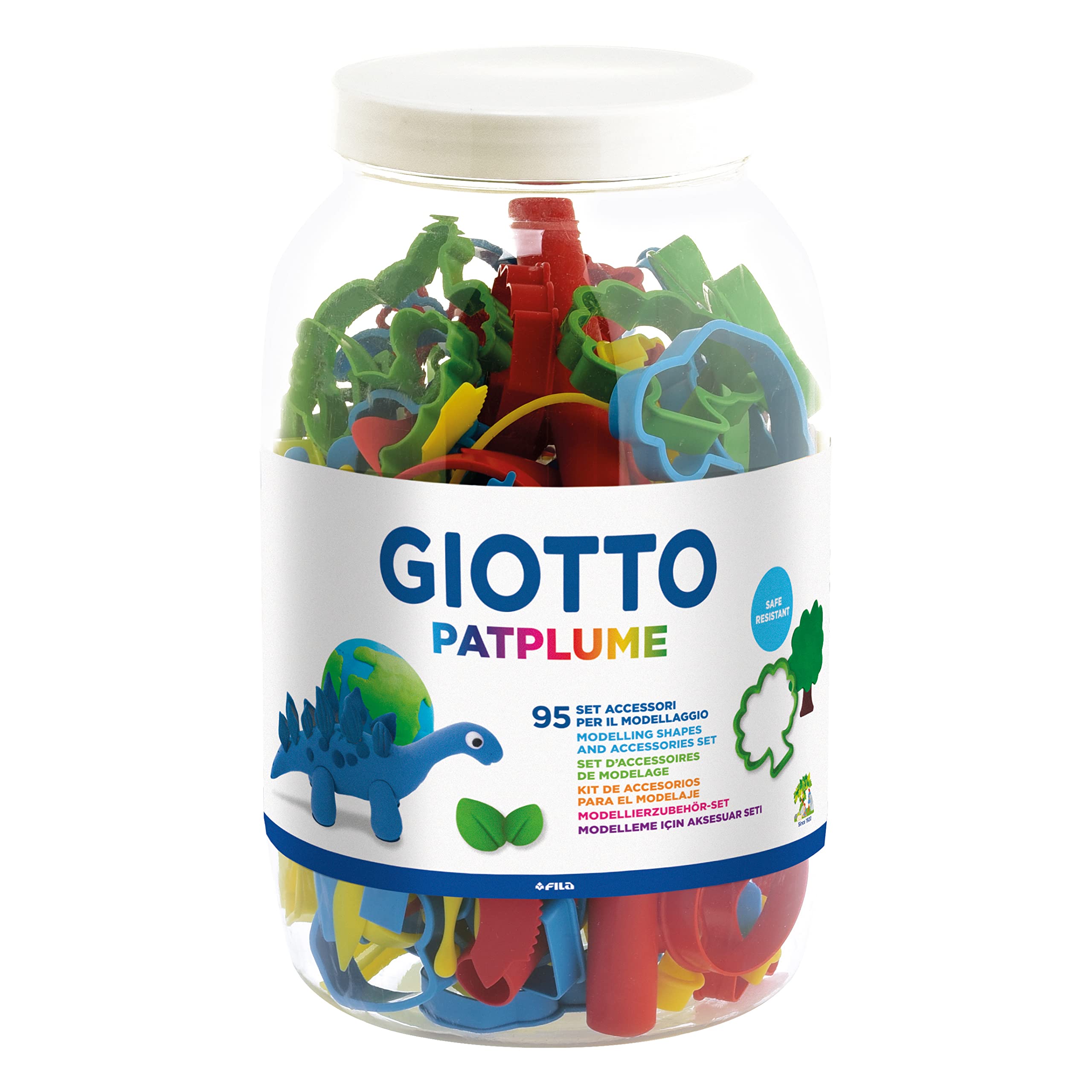 GIOTTO Patplume Modelling Clay Accessories and Tools, School pack, 95 Tools, For Children, Parties and Schools