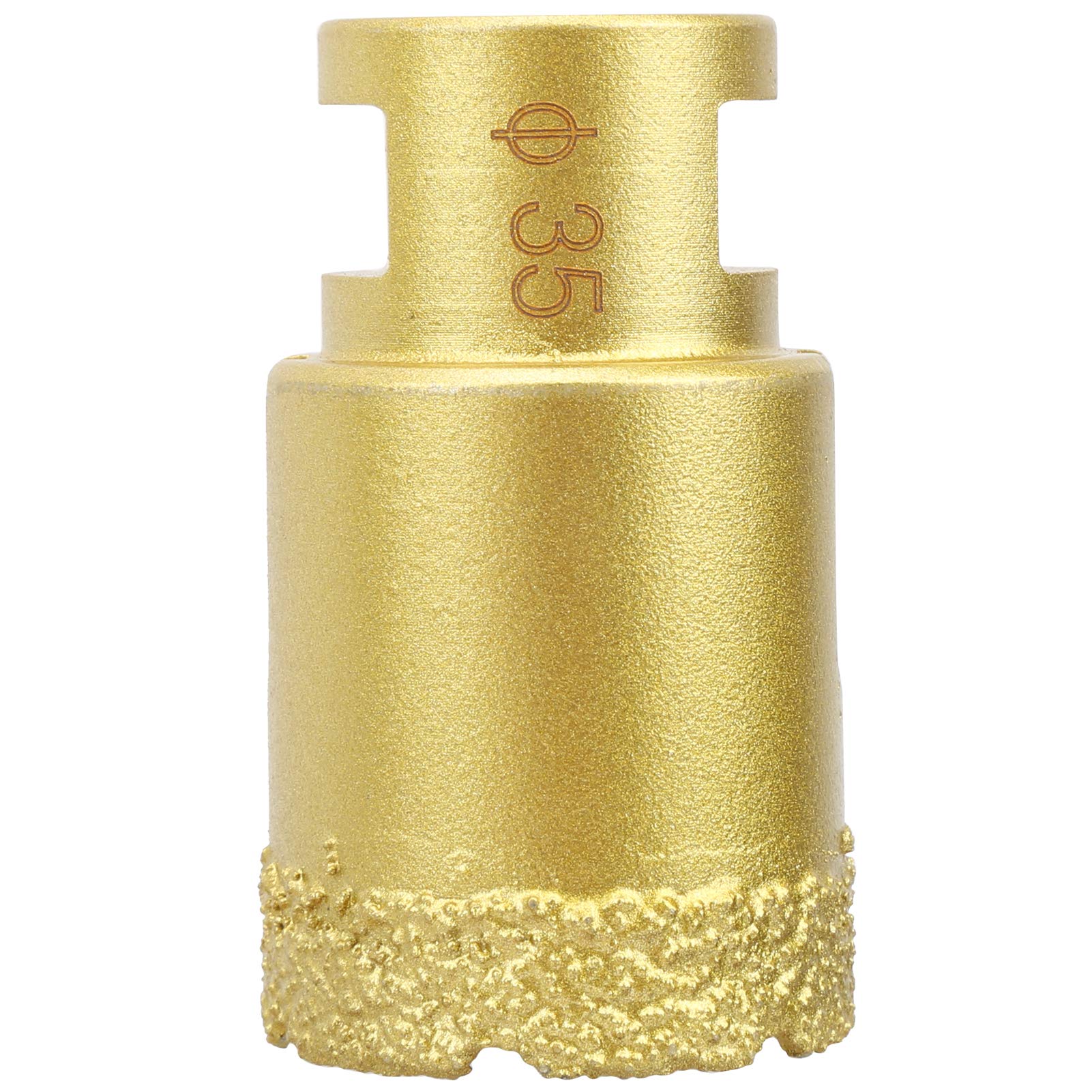 Diamond Hole Saw Brazing Drill Bit, M14 Hole Opener Extractor Remover Tools, Hole Diameter 35mm, Handle Diameter 16mm, for Marble, Concrete, Ceramic